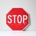 vintage stop sign / industrial street sign