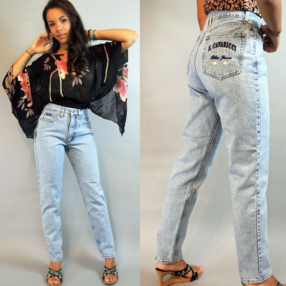 80s high waisted jeans outfit