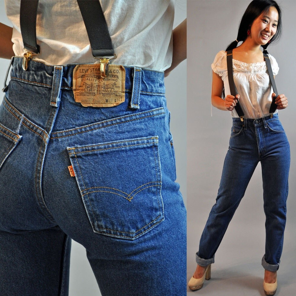 vintage high waisted jeans