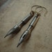 Repurposed Antique Pen Nib Earrings - Scribbles No. 025