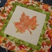 Autumn Fall Batik Leaf Mini Quilt