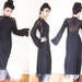 CUSTOM Jersey Maxi Mesh Backless Bell Sleeve Sleek Sexy Body Con Empire Waist Dress