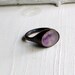 RESERVED Copper Ring Quartz Amethyst Hematite Violet Plum Purple Gem February Birthstone Artisan Handmade