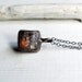 RESERVED Quartz Pendant Copper Necklace Pyramid Rust Red Black White Clear Artisan Handmade