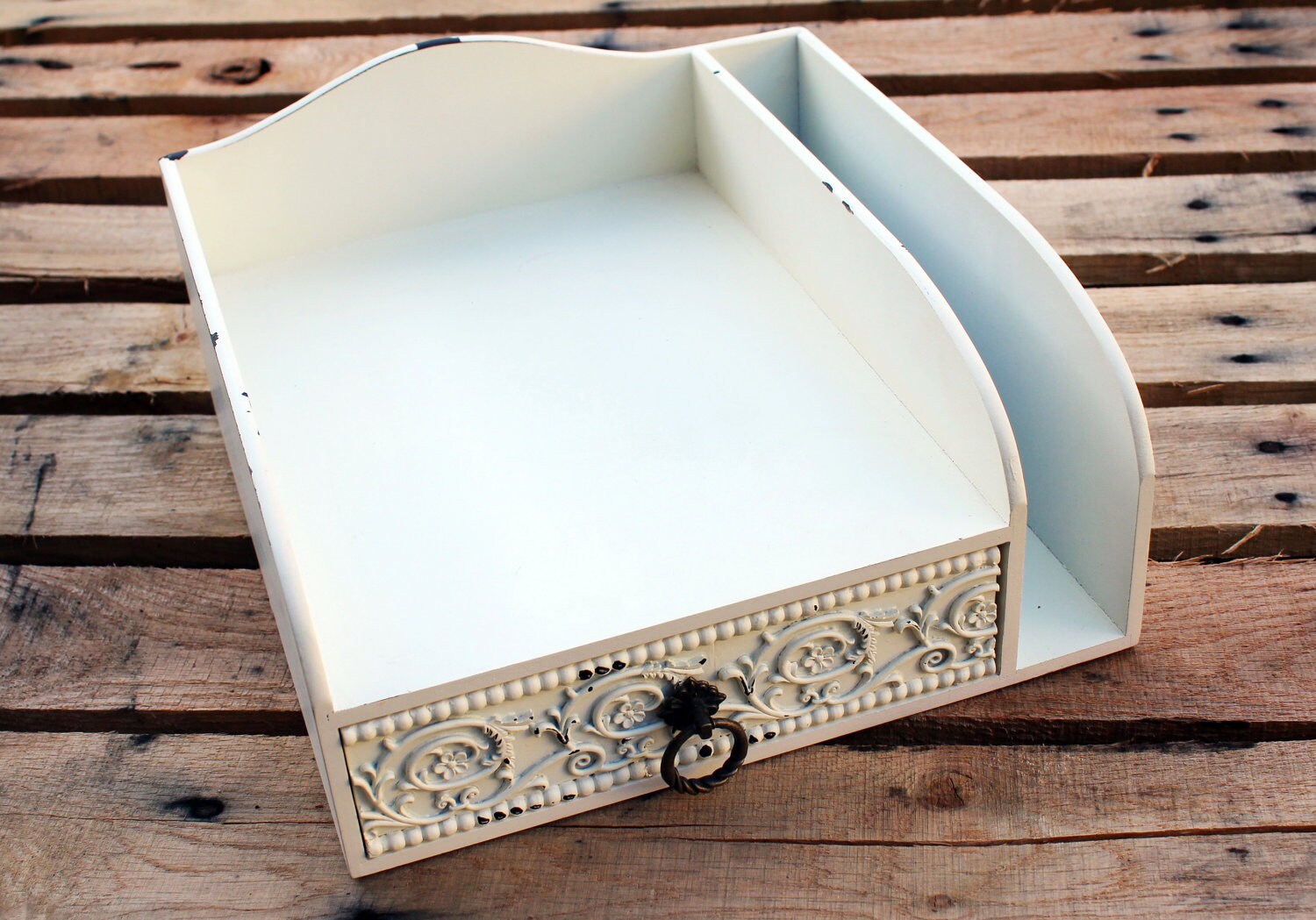 shabby chic desk stationary organizer shabby chic desk stationary organizer