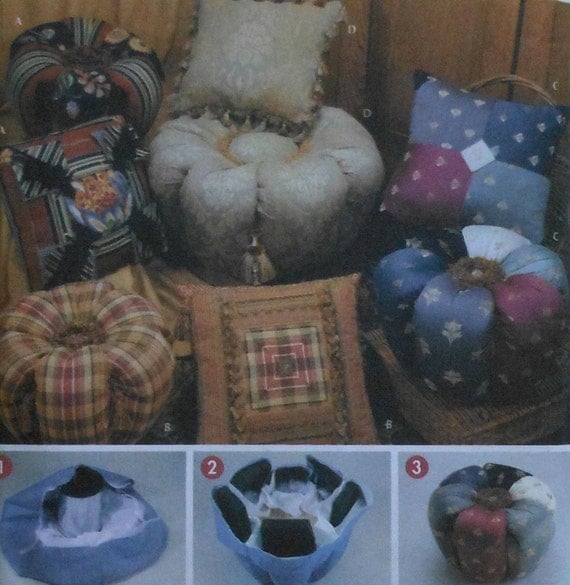 Small Ottoman & Pillow Sewing Pattern UNCUT EasytoMake