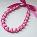 See Description for a coupon code Ribbon Necklace-Jet Ribbon and Pearl Necklace in Fig Jewelry
