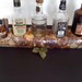 Tabletop Liquor Bar and Glass Rack made from Colorado Aspen
