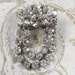 Dangling Vintage Clear Rhinestone Brooch