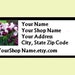 60 PERSONALIZED Return Address Labels. 2 Sheets of White 1-inch Labels. 2732