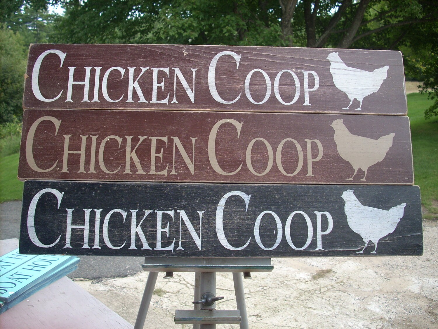 Chicken Coop Farm rooster country Sign Wooden Shabby Chic