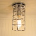 Thorndike. Industrial Inspired CEILING LIGHT Mix Media Created