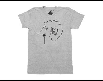 Kurt Vonnegut Vonnegut Self-Portrait Tee - Breakfast Of Champions - Literary T-Shirt