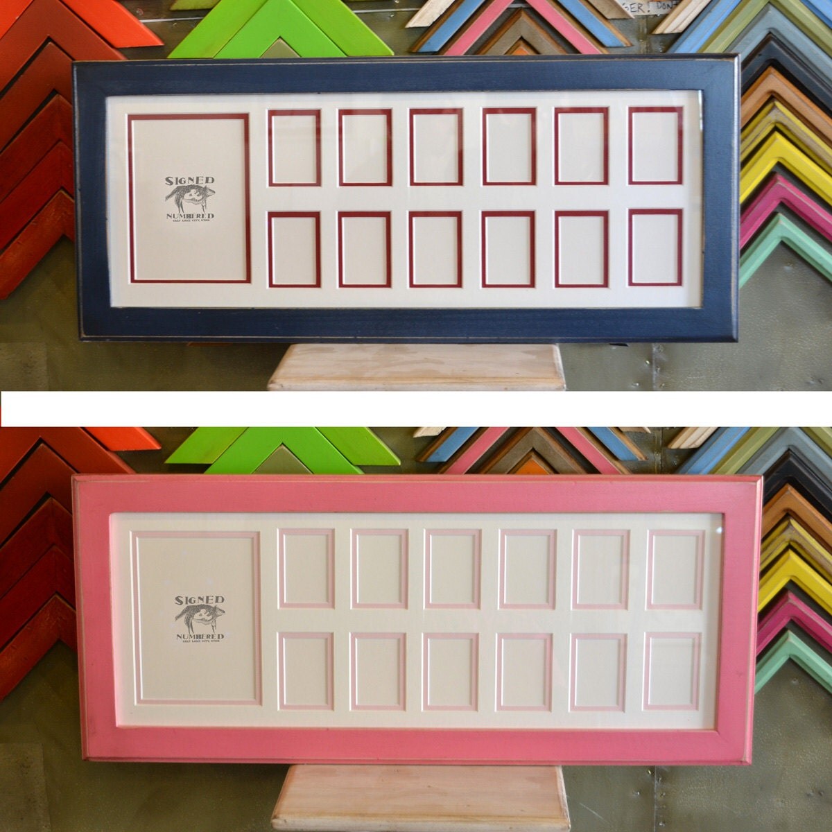 9.5 x 25.5inch School Days Frame with Double by signedandnumbered