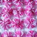 20 2 inch Pink Stripe Yo Yo Hair Clip Barrette Head Band Trim Applique
