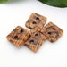 Wood Buttons - 4 Tiger Oak Buttons -For Knitting, Totebags or other Crafts