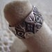 Vintage Ring Engraved Band Sterling Silver Size 5
