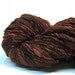 Handspun yarn in merino wool, alpaca bamboo silk and sparkly copper angelina- 100 yards, 2.5 ounces/ 72 grams