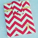 Personalized Pink Chevron & Pale Yellow Damask iPad - Sleeve - Case