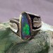 Australian Boulder Opal at Two Feather Bridge, Sterling Silver Ring