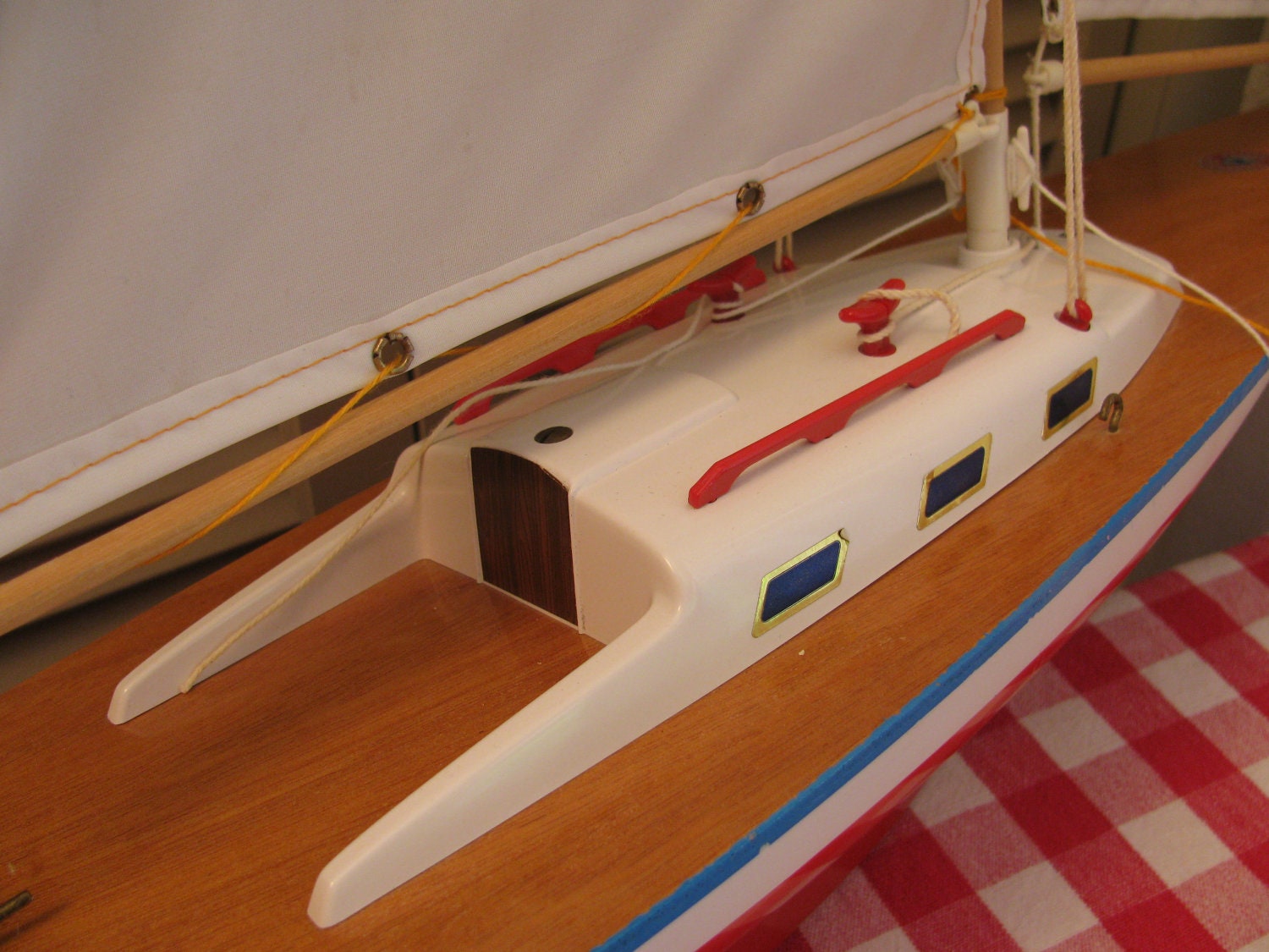 Vintage Toy Pond Yacht or Sailboat XLT Condition Gunter