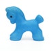 Vintage plastic blue horse toy