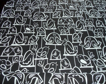 Miller Miller Bird Swing in Black - 1/2 yard