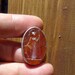 Antique 1860's Greek Goddess Carnelian Cameo Brooch Pin