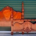 Vintage Victorian Full/Queen Bed Headboard and Footboard