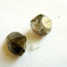 Dark Raw Quartz Earrings, Ombre Crystal Chunky Posts - Modern Tribal Lapidary - Rough Nugget Stone Handmade Post Earrings