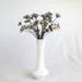 Rustic Bouquet of 36 Gray Metal Flowers For Wedding Or Centerpiece