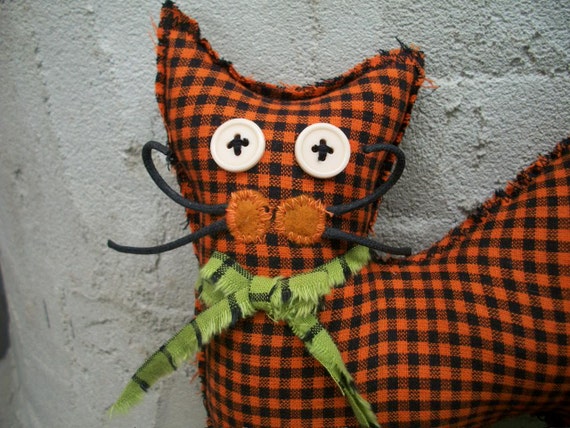 plush halloween cat