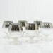 Vi n t a g e Silver Ombre Mad Men Chic Brandy Snifters Set of Six