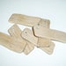 Oak wood Tiles blanks for decoupage ( lot of 6 )- (3,56 x 1,18" diameter x 0,24" thick)