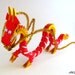 Red Gold 3D Origami Dragon 2012