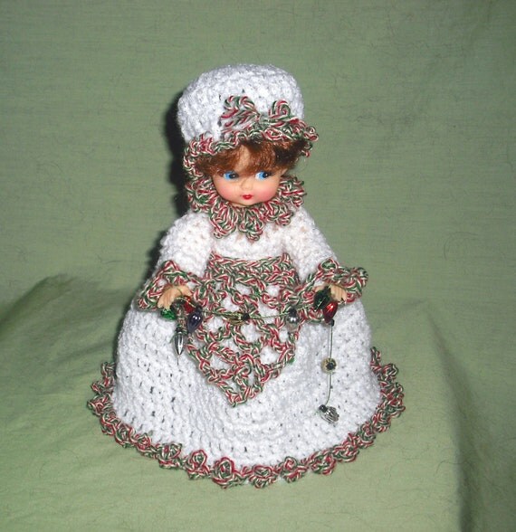 Miss Christmas Air Freshener Cover Crochet by midnightcrafters