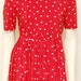 Vintage Red Heart Mini Dress