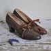 1930s shoes / vintage 30s heels / Art Deco