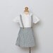 vintage girl's plaid jumper dress and blouse