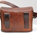vintage WWII leather binocular case // Schindler & Cie // 6 x