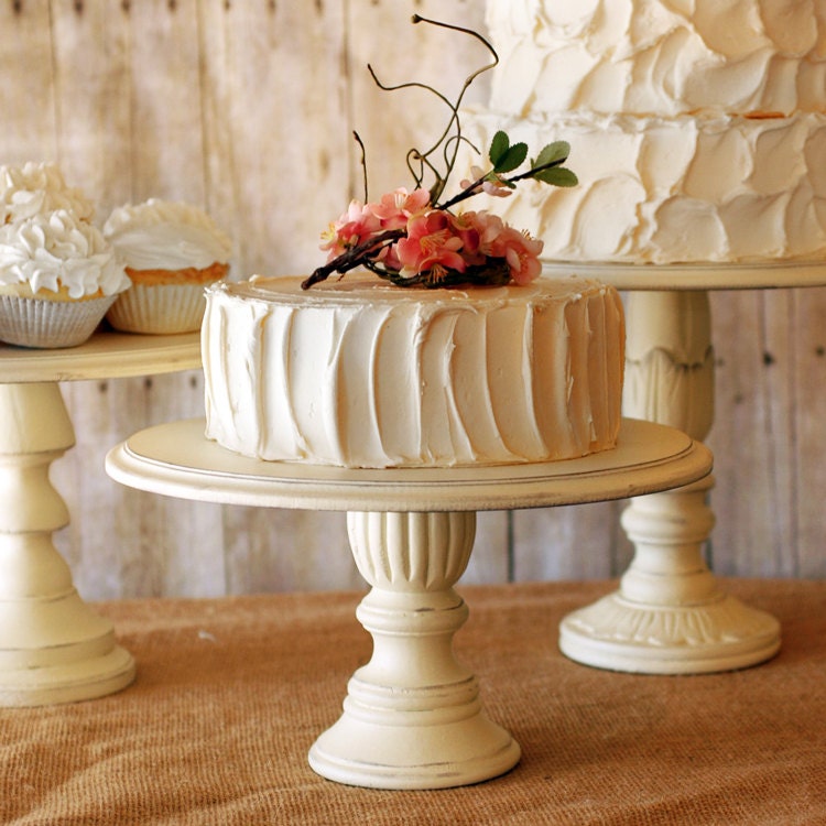 One Rustic Pedestal Cake Stand by RoxyHeartVintage on Etsy