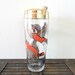 mid-century hazel atlas glass pheasant cocktail shaker - for him - hunter