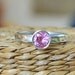 Hand Forged 1.0ct Medium Pink Sapphire Ring SZ 6.5