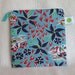 Tropical Repurposed Vintage Flour Sack Sandwich Sack / Snack Sack, OOAK - 7.5" x 7.5"- Nylon lined, Zippered, Reusable, Washable