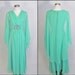 R E S E R V E D for atarijen /// 1970's Maxi Dress / Flutter Sleeves / S M