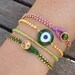 FREE SHIPPING Evil Eye Beaded Friendship Bracelet Set