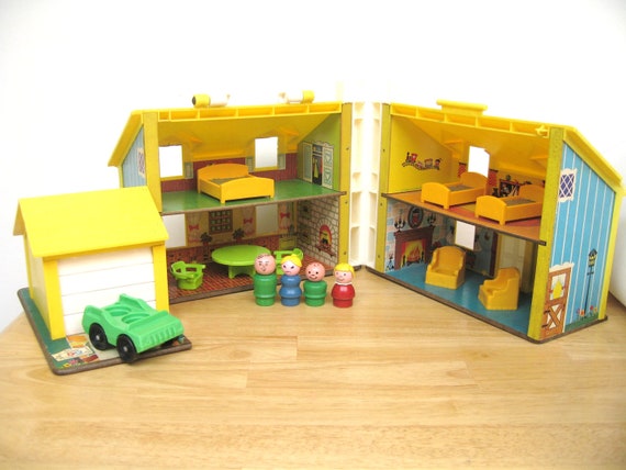 RESERVED Vintage Fisher Price House Set 2