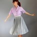 Sale - 1970s Lilac Purple Pastel Shirt Blouse. Mad Men Fashion. Office Fashion. Summer Fashion. Fall Fashion. Size Large