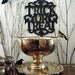 Halloween Party Perfection, Fabulous and Gothic, Vintage Silver Punch Bowl, 12 Cups, & Ladle by F.B. Rogers, 1950's-1960's