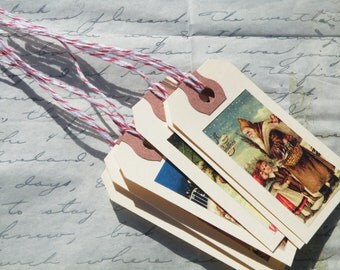 50% off this item, enter LOVE99 at checkout, Christmas Gift Tags, Set of 6, Handmade Gift Tags, Tag, Tags, Gift Wrapping